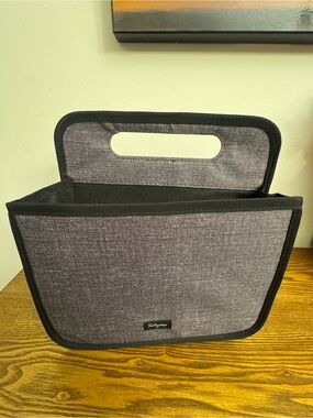 Thirty-One Double Duty Caddy Charcoal Crosshatch Organizer